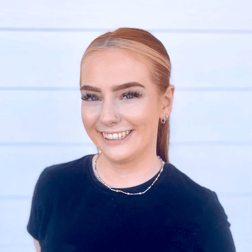 Portrait of Emma Peterson, a professional stylist at Ashlyn Jamyson Salon & Spa, showcasing their expertise and style.